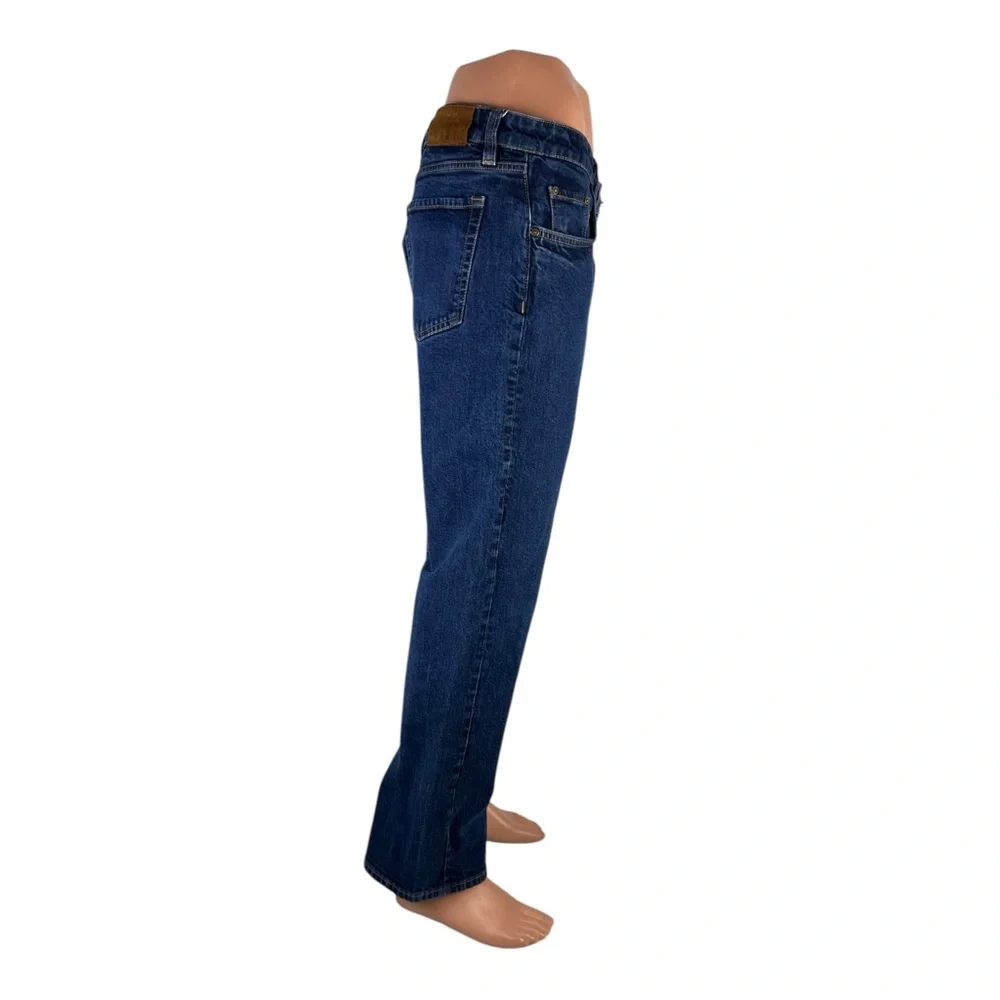 Tecovas Mens 36 x 30 Jeans Ranch Straight Dark Blue Denim Western Cotton Stretch - Picture 6 of 11